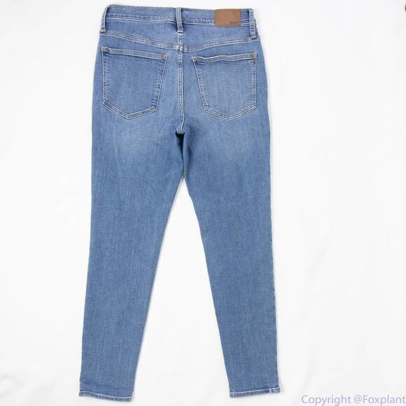 NEW‎ Madewell the tall Mid-rise Skinny Crop Jeans dewey wash, size 30T - Picture 8 of 16